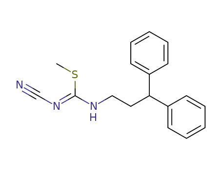 N-cyano-N'-(3,3-diphenylpropyl)-S-methylisothiourea