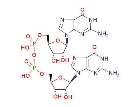 Molecular Structure of 34692-44-9 ([[(2R,3S,4R,5R)-5-(2-amino-6-oxo-3H-purin-9-yl)-3,4-dihydroxyoxolan-2-yl]methoxy-hydroxyphosphoryl] [(2R,3S,4R,5R)-5-(2-amino-6-oxo-3H-purin-9-yl)-3,4-dihydroxyoxolan-2-yl]methyl hydrogen phosphate)