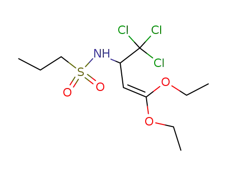 N-(1-trichloromethyl-3,3-diethoxy-2-propenyl)-1-propanesulfonamide