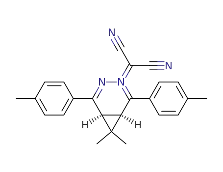 dicyano(7,7-dimethyl-2,5-di-p-tolyl-3,4-diaza-bicyclo[4.1.0]hepta-2,4-dien-3-ium-3-yl)methanide
