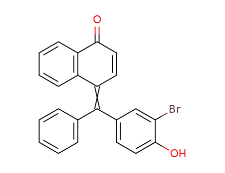 4-[1-(3-Bromo-4-hydroxy-phenyl)-1-phenyl-meth-(E)-ylidene]-4H-naphthalen-1-one
