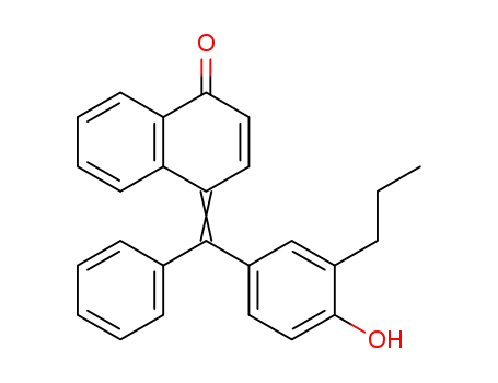4-[1-(4-Hydroxy-3-propyl-phenyl)-1-phenyl-meth-(E)-ylidene]-4H-naphthalen-1-one