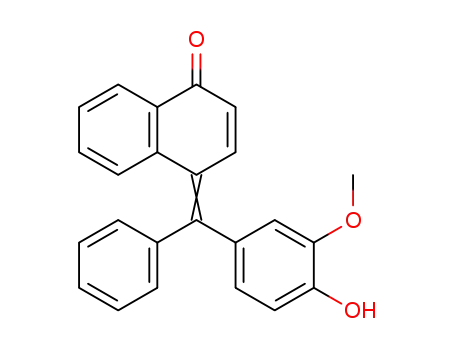 4-[1-(4-Hydroxy-3-methoxy-phenyl)-1-phenyl-meth-(E)-ylidene]-4H-naphthalen-1-one