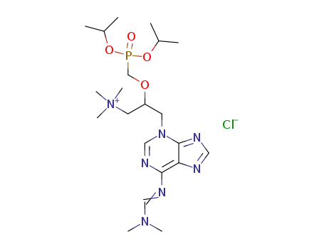 {2-(Diisopropoxy-phosphorylmethoxy)-3-[6-(dimethylamino-methyleneamino)-purin-3-yl]-propyl}-trimethyl-ammonium; chloride