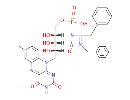O5'-[(N,N'-Dibenzyl-ureido)-hydroxy-phosphoryl]-riboflavin