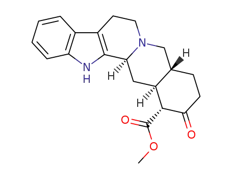 Molecular Structure of 2671-57-0 (17-Oxoyohimban-16α-carboxylic acid methyl ester)