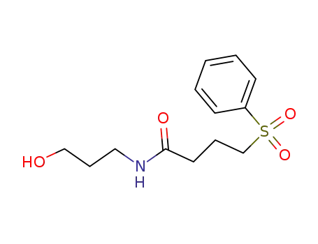 4-Benzenesulfonyl-N-(3-hydroxy-propyl)-butyramide