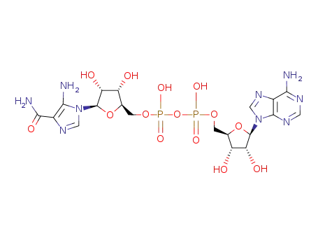 diphosphoric acid-1-adenosin-5'-yl ester-2-[(1R)-1-(5-amino-4-carbamoyl-imidazol-1-yl)-D-1,4-anhydro-ribitol-5-yl ester]