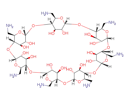 Molecular Structure of 30754-24-6 (Per-6-amino-beta-cyclodextrin)