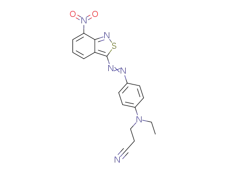 3-{Ethyl-[4-(7-nitro-benzo[c]isothiazol-3-ylazo)-phenyl]-amino}-propionitrile