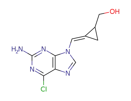 anti-2-amino-6-chloro-N9-(2-hydroxymethylcyclopropylidenemethyl)purine