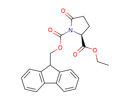 1-(9H-fluoren-9-ylmethyl) 2-ethyl 5-oxopyrrolidine-1,2-dicarboxylate