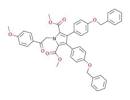 dimethyl 3,4-bis(4-benzyloxyphenyl)-1-<2-(4-methoxyphenyl)-2-oxoethyl>pyrrole-2,5-dicarboxylate