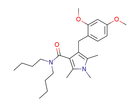 4-(2,4-dimethoxy-benzyl)-1,2,5-trimethyl-1H-pyrrole-3-carboxylic acid dibutylamide