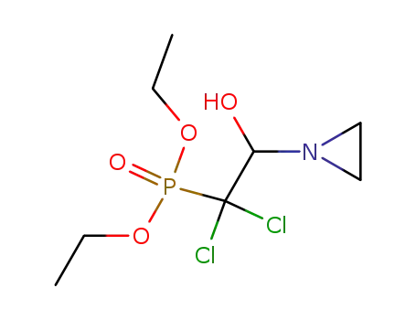 β-hydroxy-β-ethyleneimino-α,α-dichloroethylphosphonic acid diethyl ester