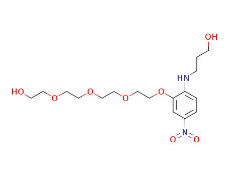 3-[2-(2-{2-[2-(2-hydroxy-ethoxy)-ethoxy]-ethoxy}-ethoxy)-4-nitro-phenylamino]-propan-1-ol