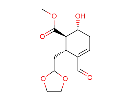 (1R,2R,6R)-2-[1,3]Dioxolan-2-ylmethyl-3-formyl-6-hydroxy-cyclohex-3-enecarboxylic acid methyl ester