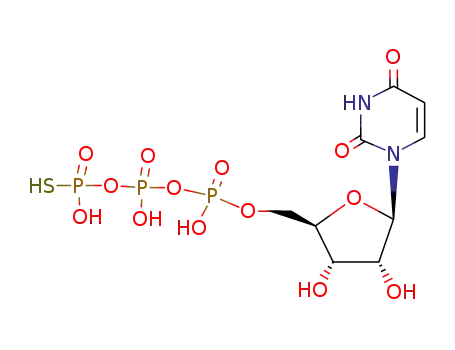 Molecular Structure of 79049-97-1 (Uridine-5’-O-(3-thiotriphosphate) . sodium salt)