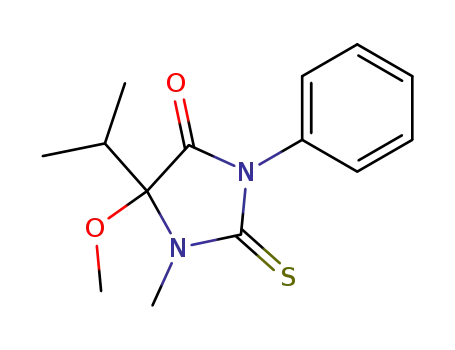 5-isopropyl-5-methoxy-1-methyl-3-phenyl-2-thiohydantoin