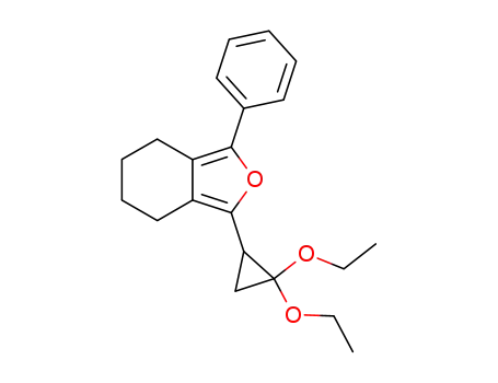 1-(2,2-diethoxy-cyclopropyl)-3-phenyl-4,5,6,7-tetrahydro-isobenzofuran