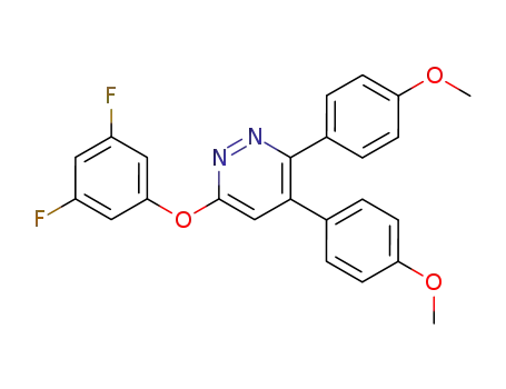 3,4-bis(4-methoxyphenyl)-6-(3,5-difluorophenoxy)pyridazine