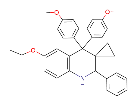 4,4-bis-(4-methoxyphenyl)-2-phenyl-6-ethoxy-1,2,3,4-tetrahydrospiro-(3,1'-cyclopropyl)-quinoline