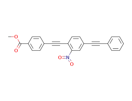 4-(2-nitro-4-phenylethynylphenylethynyl)benzoic acid methyl ester