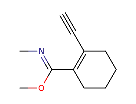 2-ethynyl-N-methyl-cyclohex-1-enecarboximidic acid methyl ester