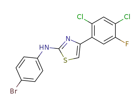 (4-bromo-phenyl)-[4-(2,4-dichloro-5-fluoro-phenyl)-thiazol-2-yl]-amine