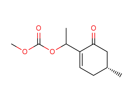 (5R)-2-(1'-methoxycarbonyloxyethyl)-5-methylcyclohex-2-enone