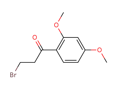 Molecular Structure of 651325-80-3 (1-Propanone, 3-bromo-1-(2,4-dimethoxyphenyl)-)