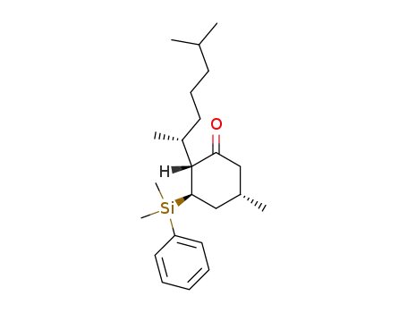 (2R,3R,5S,2'R)-2-(6'-methylhept-2'-yl)-3-dimethyl(phenyl)silyl-5-methylcyclohexanone
