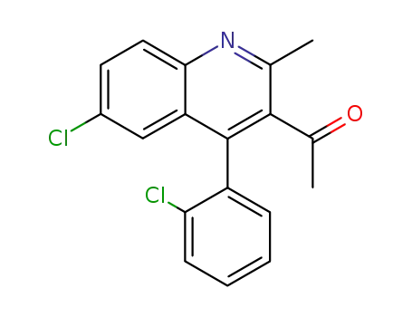 1-[6-chloro-4-(2-chlorophenyl)-2-methylquinolin-3-yl]ethan-1-one