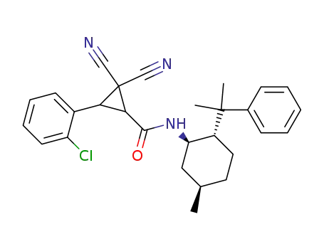 3-(2-Chloro-phenyl)-2,2-dicyano-cyclopropanecarboxylic acid [(1R,2S,5R)-5-methyl-2-(1-methyl-1-phenyl-ethyl)-cyclohexyl]-amide