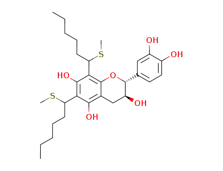(+)-6,8-bis(1-methylthiohexyl)catechin