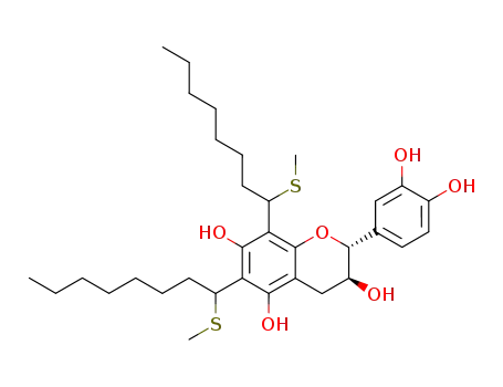 (+)-6,8-bis(1-methylthiooctyl)catechin