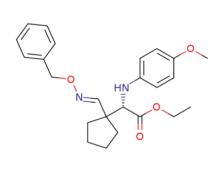 [1-(benzyloxyimino-methyl)-cyclopentyl]-(4-methoxy-phenylamino)-acetic acid ethyl ester