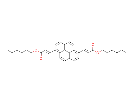 di-n-hexyl 1,6-pyrenedipropenoate