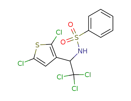 N-[2,2,2-trichloro-1-(2,5-dichlorothiophen-3-yl)ethyl]benzenesulfonamide