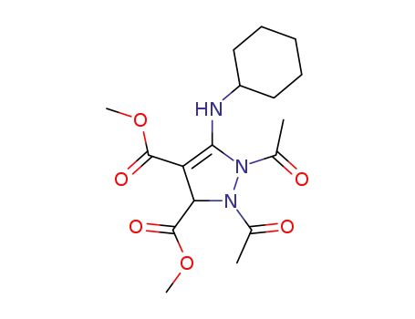 1,2-diacetyl-5-cyclohexylamino-2,3-dihydro-1H-pyrazole-3,4-dicarboxylic acid dimethyl ester