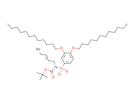 N-[(E)-4-bromo-2-butenyl]-N-(tert-butyloxycarbonyl)-[3,4-bis(dodecyloxy)]benzenesulfonamide