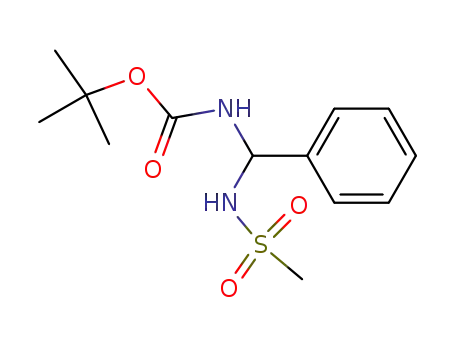 tert-butyl N-[(4-methylsulfonamido)(phenyl)methyl]carbamate