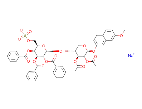7-methoxy-2-naphthyl O-(2,3,4-tri-O-benzoyl-6-O-sodium sulfonato-β-D-galactopyranosyl)-(1->4)-2,3-di-O-acetyl-β-D-xylopyranoside