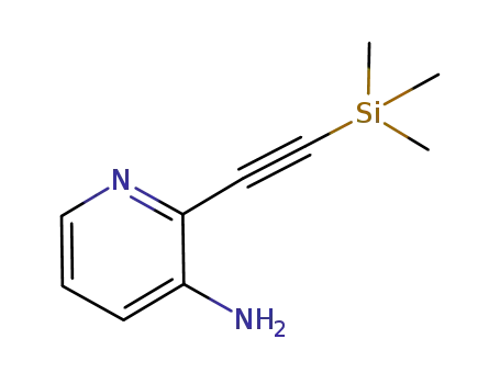Molecular Structure of 947330-64-5 (2-((Trimethylsilyl)ethynyl)pyridin-3-amine)
