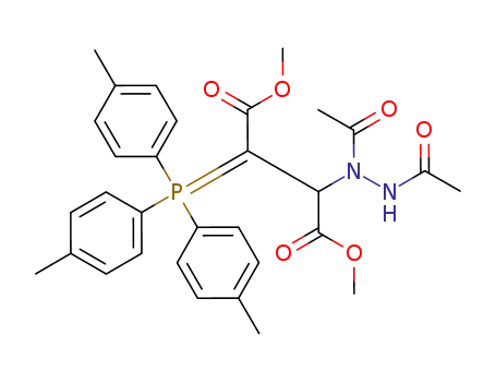 dimethyl 2-(N,N'-diacetylhydrazino)-3-(tri-p-tolylphosphanylidene)butanedioate