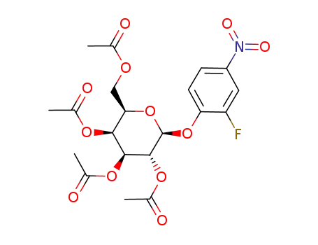 (2R,3S,4S,5R,6S)-2-(acetoxymethyl)-6-(2-fluoro-4-nitrophenoxy)tetrahydro-2H-pyran-3,4,5-triyl triacetate