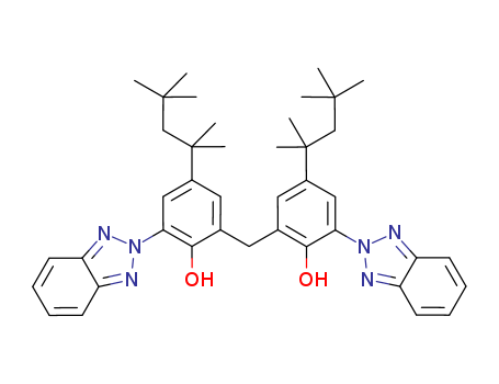 103597-45-1,Ultraviolet Absorbent  UV-360,2,2'-Methylenebis[4-(1,1,3,3-tetramethylbutyl)-6-(2H-benzotriazol-2-yl)phenol];2,2'-Methylenebis[4-(1,1,3,3-tetramethylbutyl)-6-benzotriazol-2-ylphenol];2,2'-Methylenebis[4-(1,1,3,3-tetramethylbutyl)-6-benzotriazolylphenol];2,2'-Methylenebis[6-(2-benzotriazolyl)-4-(1,1,3,3-tetramethylbutyl)phenol];2,2'-Methylenebis[6-(2H-benzotriazol-2-yl)-4-(1,1,3,3-tetramethylbutyl)phenol];2,2'-Methylenebis[6-(2H-benzotriazole-2-yl)-4-(1,1,3,3-tetramethylbutyl)]phenol;Bis[2-hydroxy-5-tert-octyl-3-(benzotriazol-2-yl)phenyl]methane;Phenol,2,2'-methylenebis[6-(2H-benzotriazol-2-yl)-4-(1,1,3,3-tetramethylbutyl)-;Methylenebis(2-hydroxy-3-(benzotriazol-2-yl)-5-tert-octylphenyl);