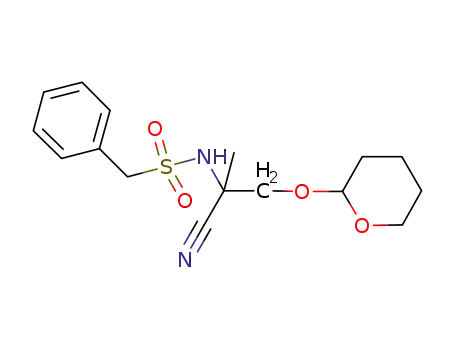 N-[1-cyano-1-methyl-2-(tetrahydro-pyran-2-yloxy)-ethyl]-C-benzylsulfonamide