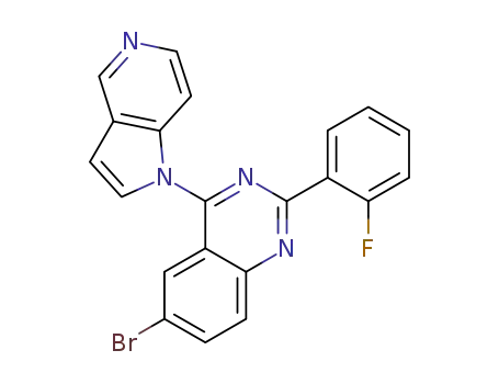 6-bromo-2-(2-fluoro-phenyl)-4-pyrrolo[3,2-c]pyridin-1-yl-quinazoline