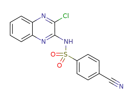 N-(3-chloroquinoxalin-2-yl)-4-cyanobenzenesulfonamide